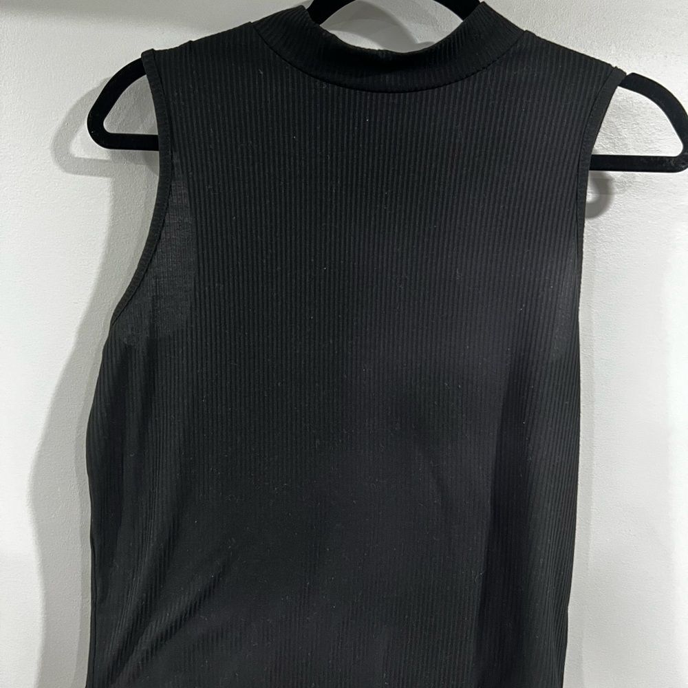 No Boundaries Black Ribbed Tank Top Size XL Sleeveless
